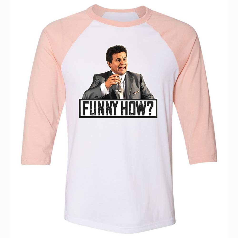 Unisex 3/4 Baseball Tee - 2HL9WL7V - White/Heather Peach - 5