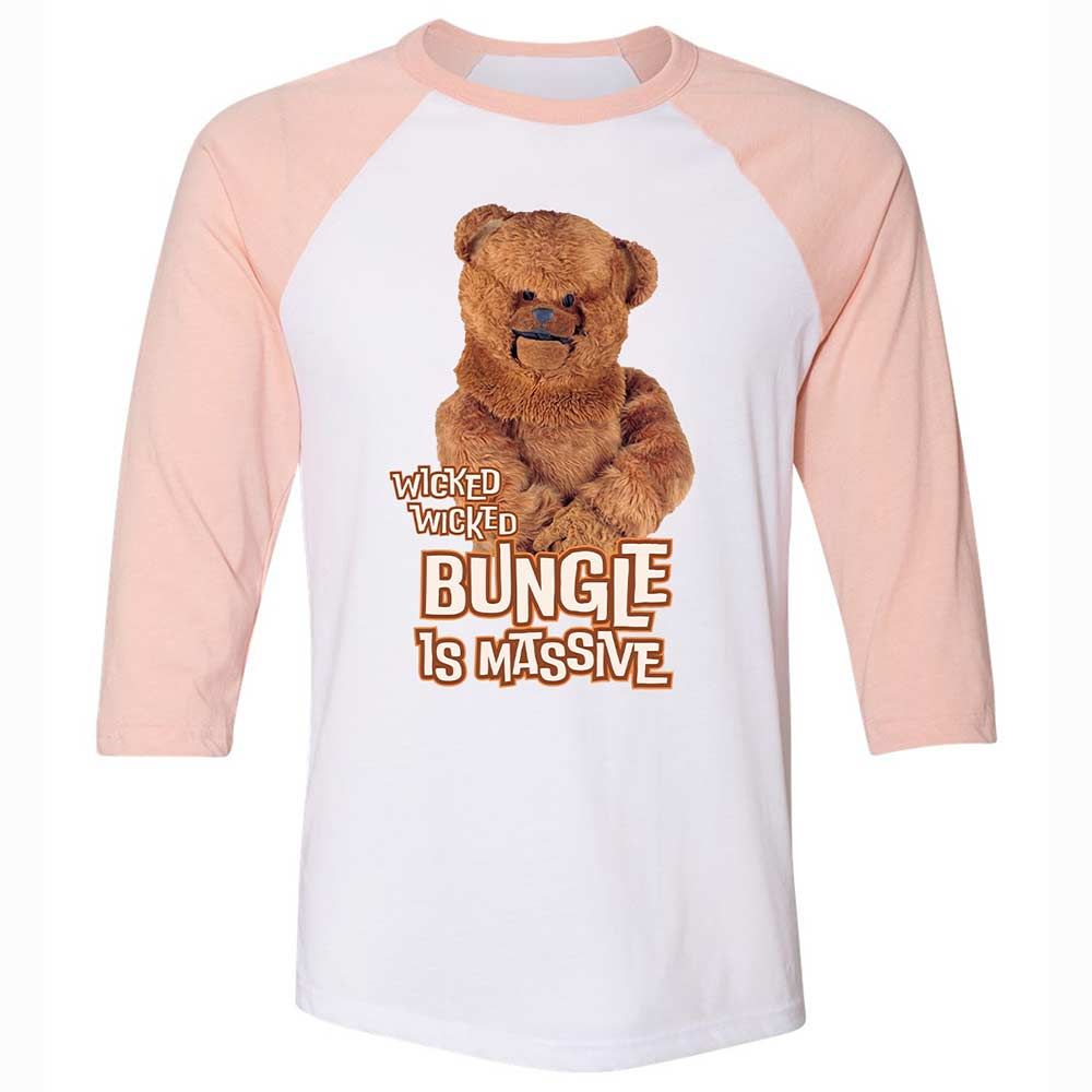 Unisex 3/4 Baseball Tee - MAHXAXBY - White/Heather Peach - 5