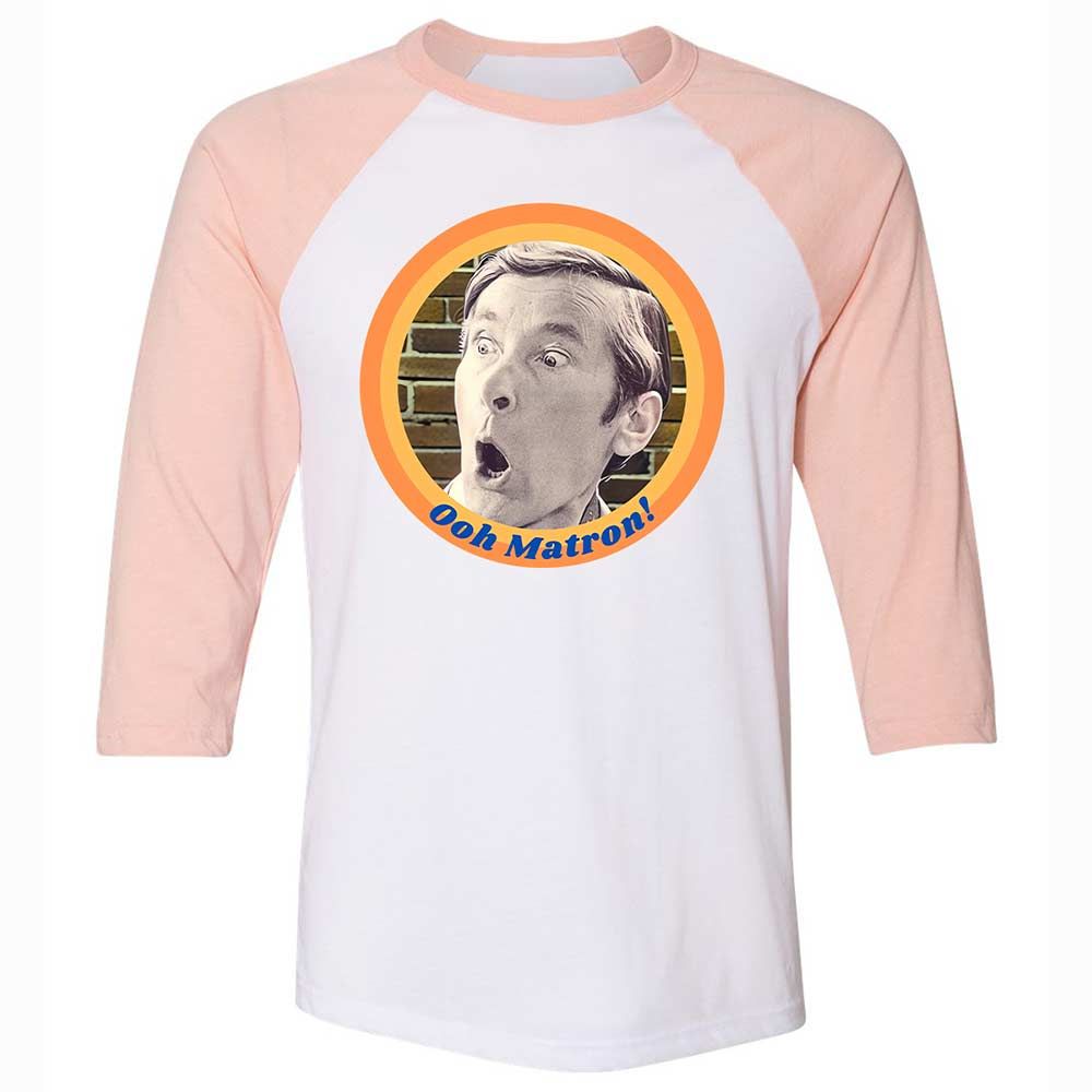 Unisex 3/4 Baseball Tee - XYTMGR5X - White/Heather Peach - 5