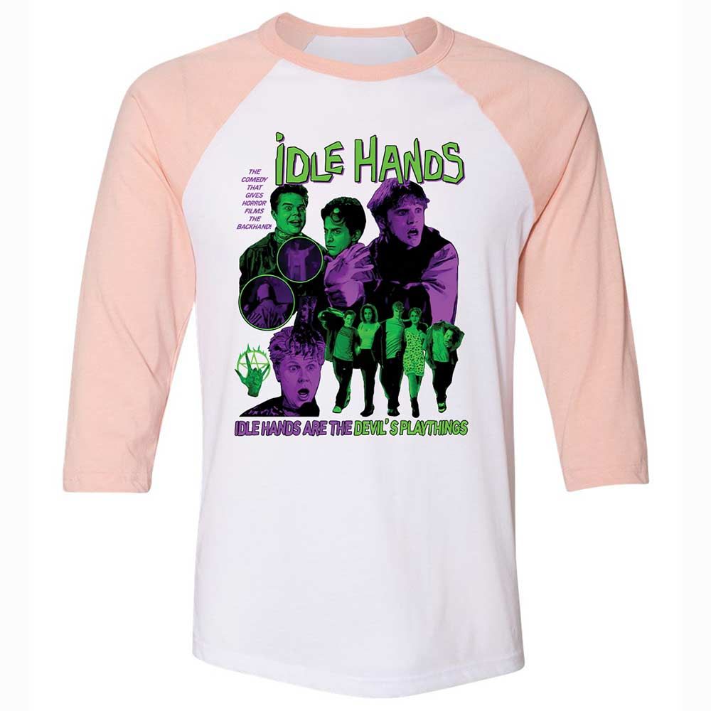 Idle hands are the Devil's playthings - White/Heather Peach - 5