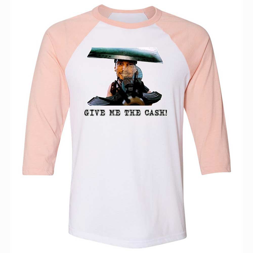 Unisex 3/4 Baseball Tee - SJ6A9B51 - White/Heather Peach - 5