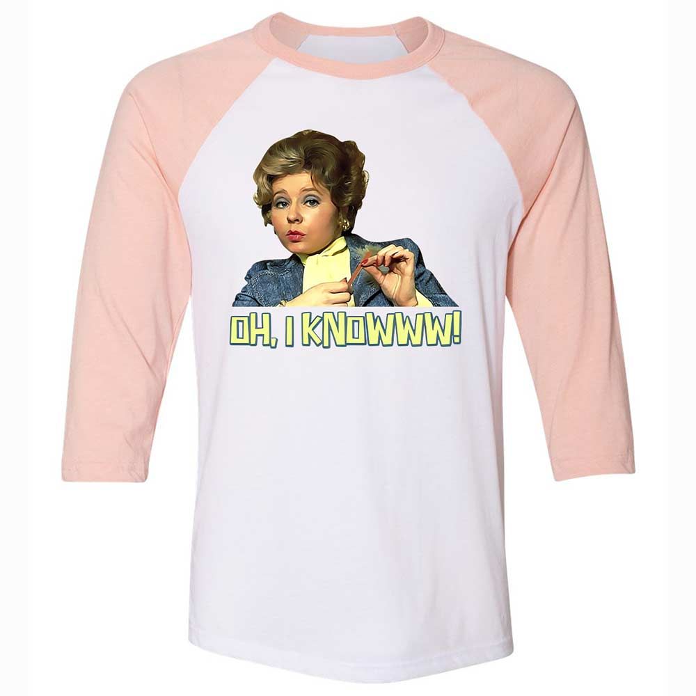 Unisex 3/4 Baseball Tee - 297L42KG - White/Heather Peach - 5
