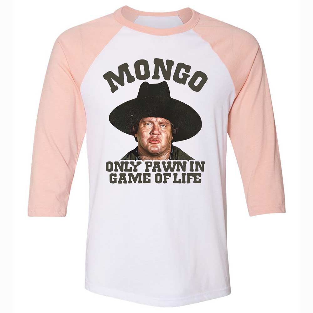 Unisex 3/4 Baseball Tee - 7AUBUKU8 - White/Heather Peach - 5