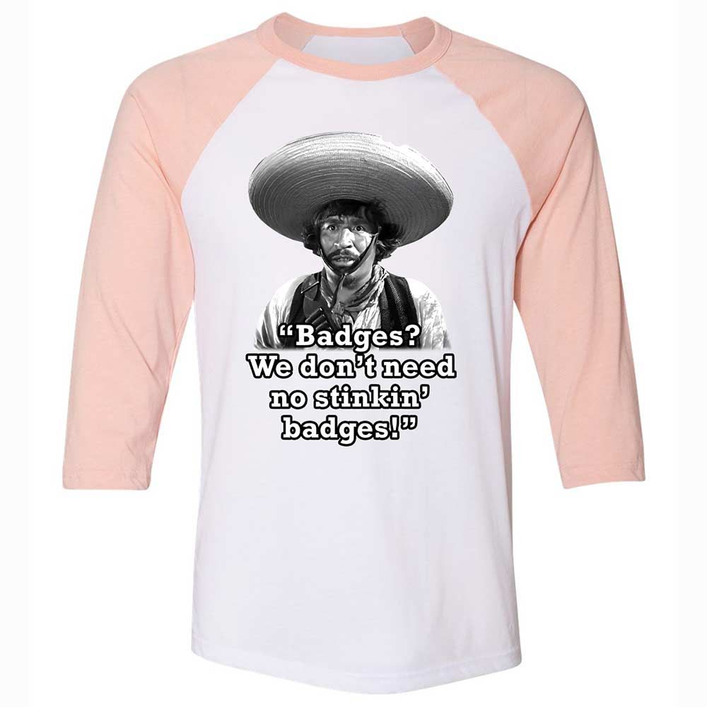 We don't need no stinkin' badges - White/Heather Peach - 5