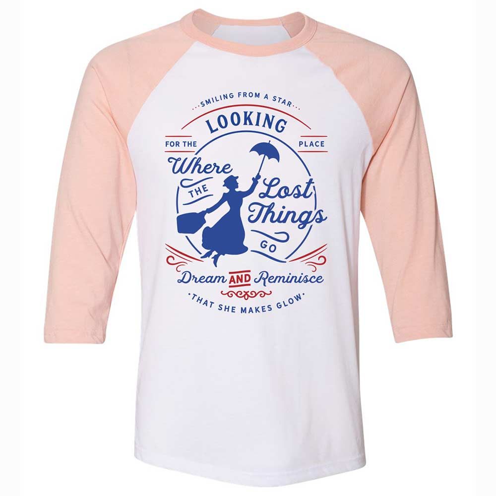 Unisex 3/4 Baseball Tee - 4FFJ1J7S - White/Heather Peach - 5