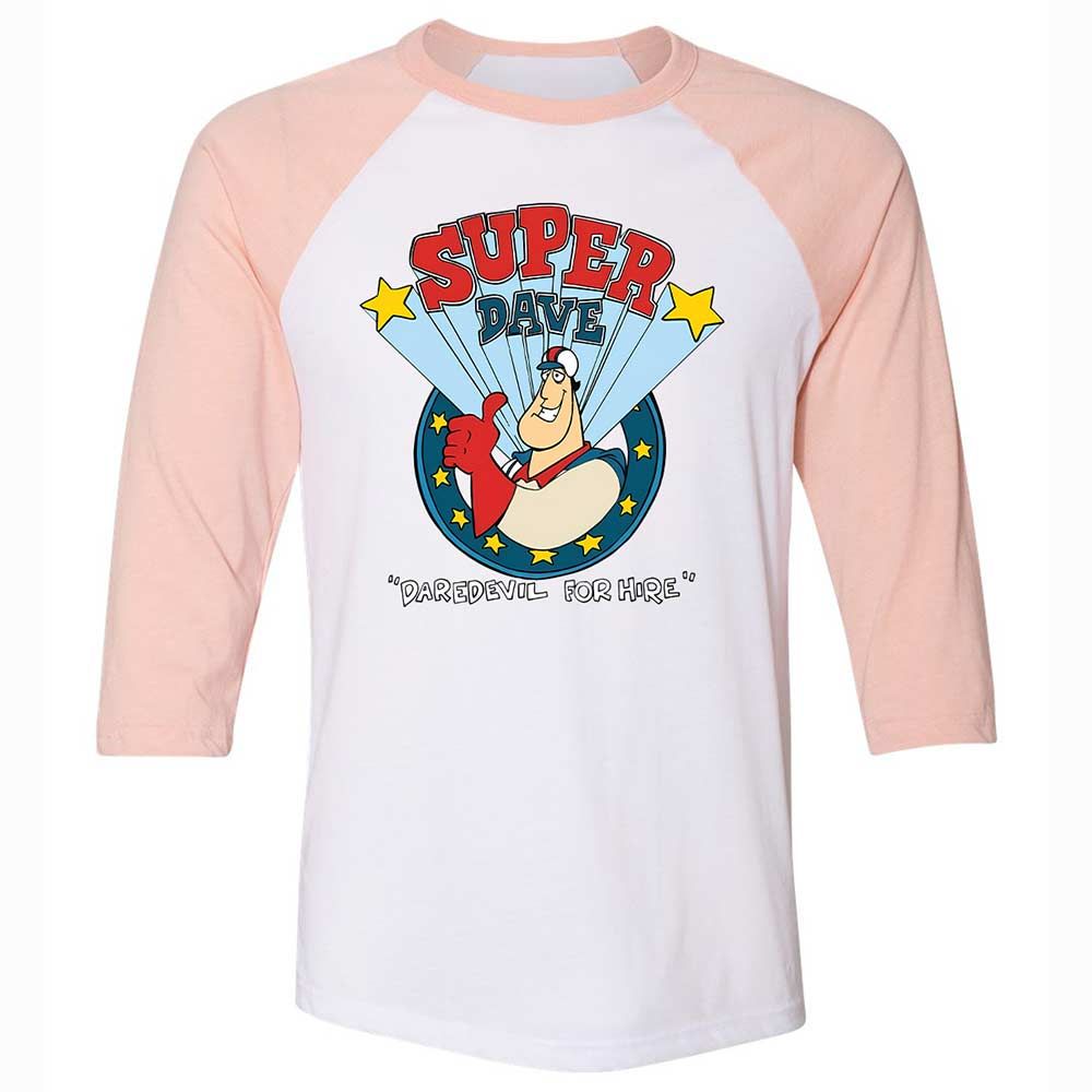 Unisex 3/4 Baseball Tee - 8W8VJ7MS - White/Heather Peach - 5