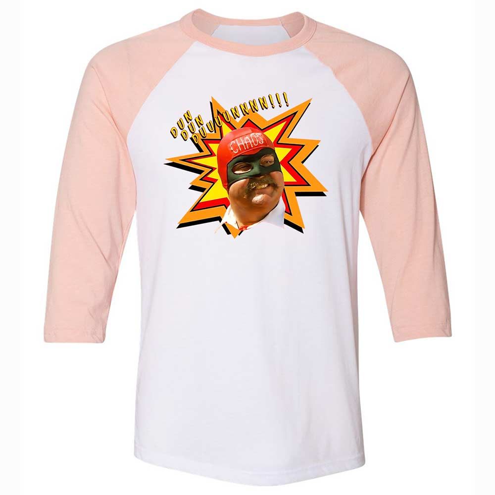 Unisex 3/4 Baseball Tee - ZL8F46ZD - White/Heather Peach - 5