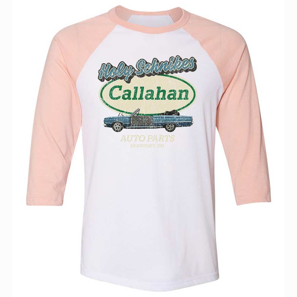 Unisex 3/4 Baseball Tee - BBW8S2XT - White/Heather Peach - 5