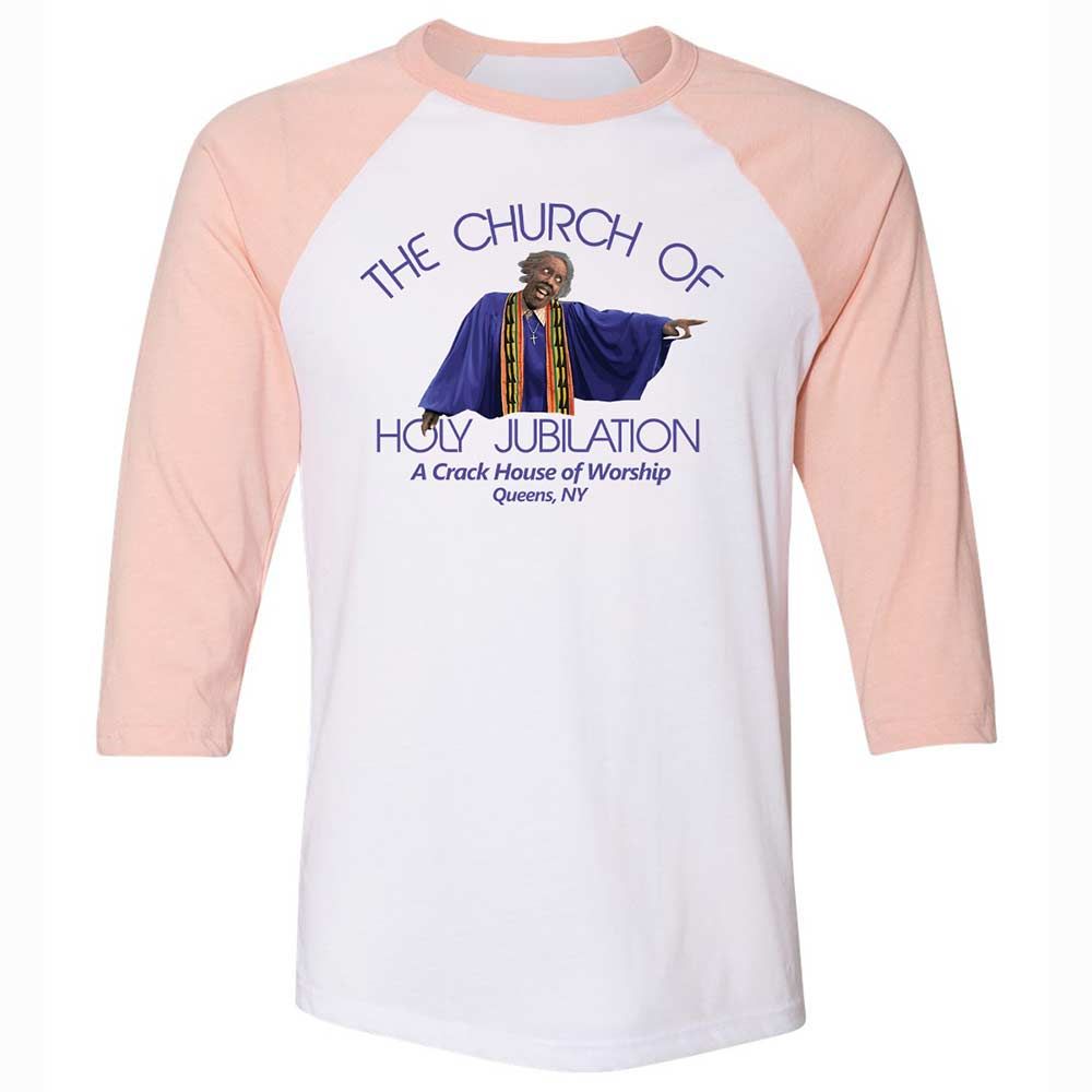 Unisex 3/4 Baseball Tee - ZELRVLAJ - White/Heather Peach - 5