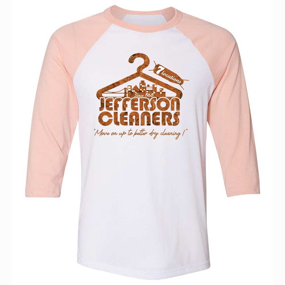 Unisex 3/4 Baseball Tee - XWF1TBD3 - White/Heather Peach - 5