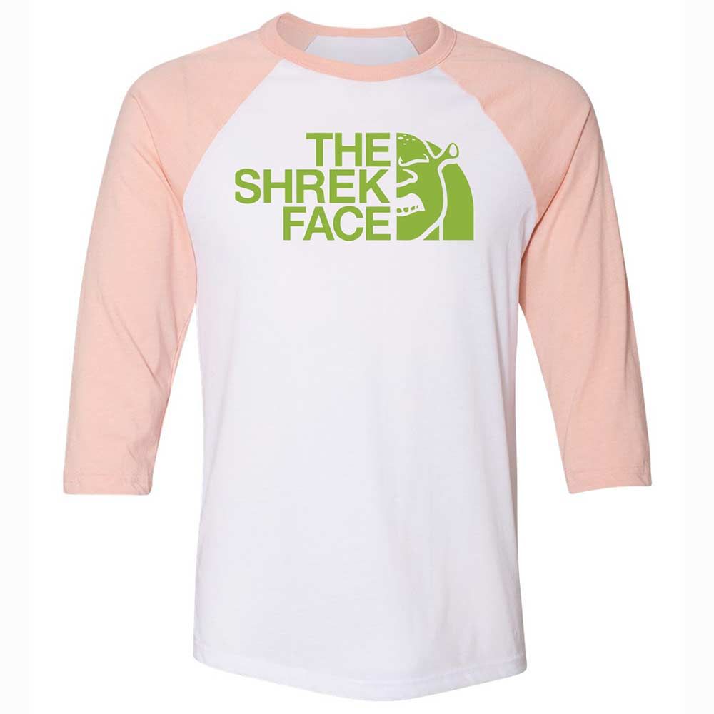 Unisex 3/4 Baseball Tee - ZHD8EP7H - White/Heather Peach - 5