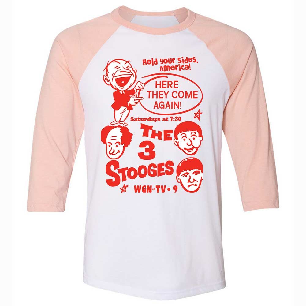 The 3 Stooges - White/Heather Peach - 5