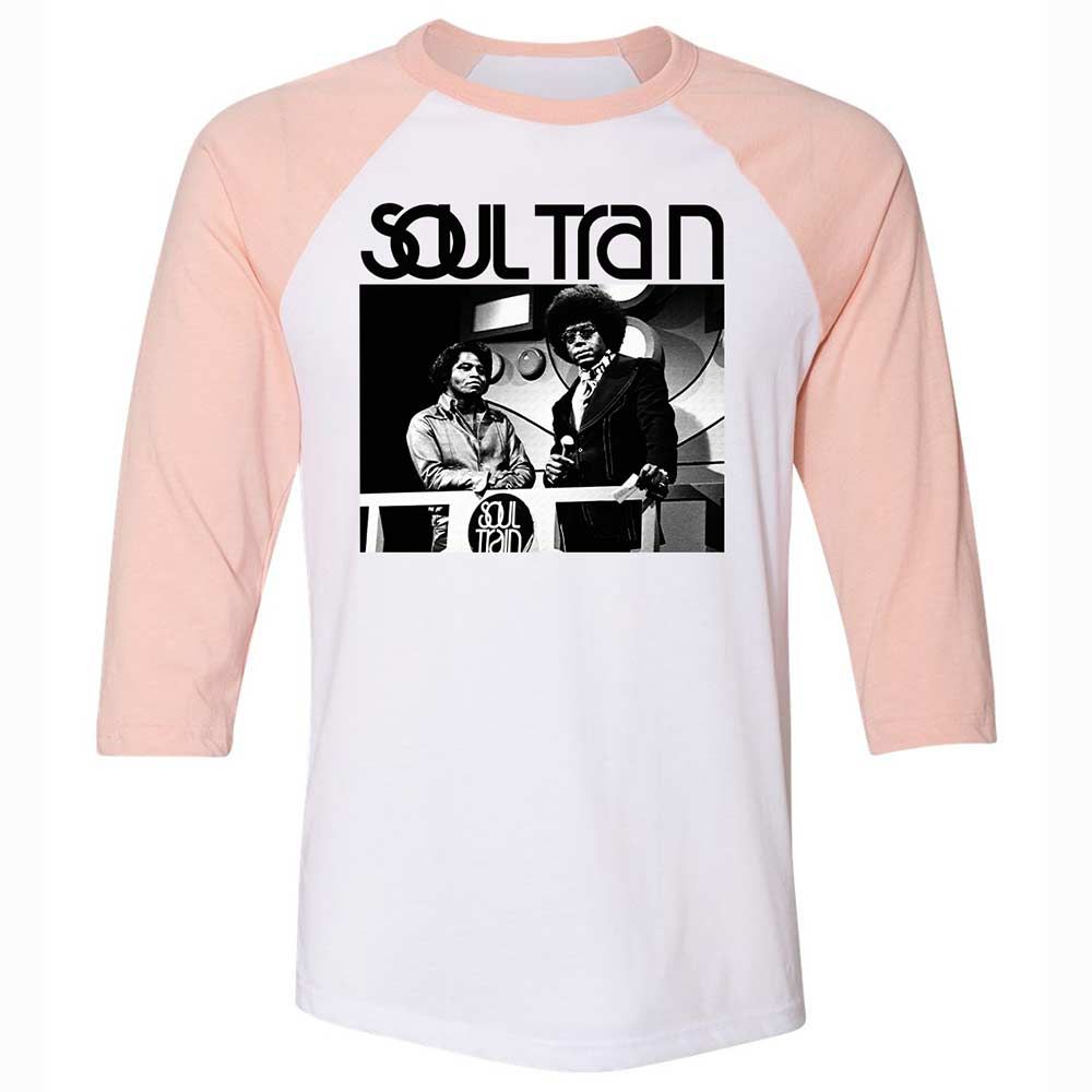 Unisex 3/4 Baseball Tee - W9UNQGKP - White/Heather Peach - 5