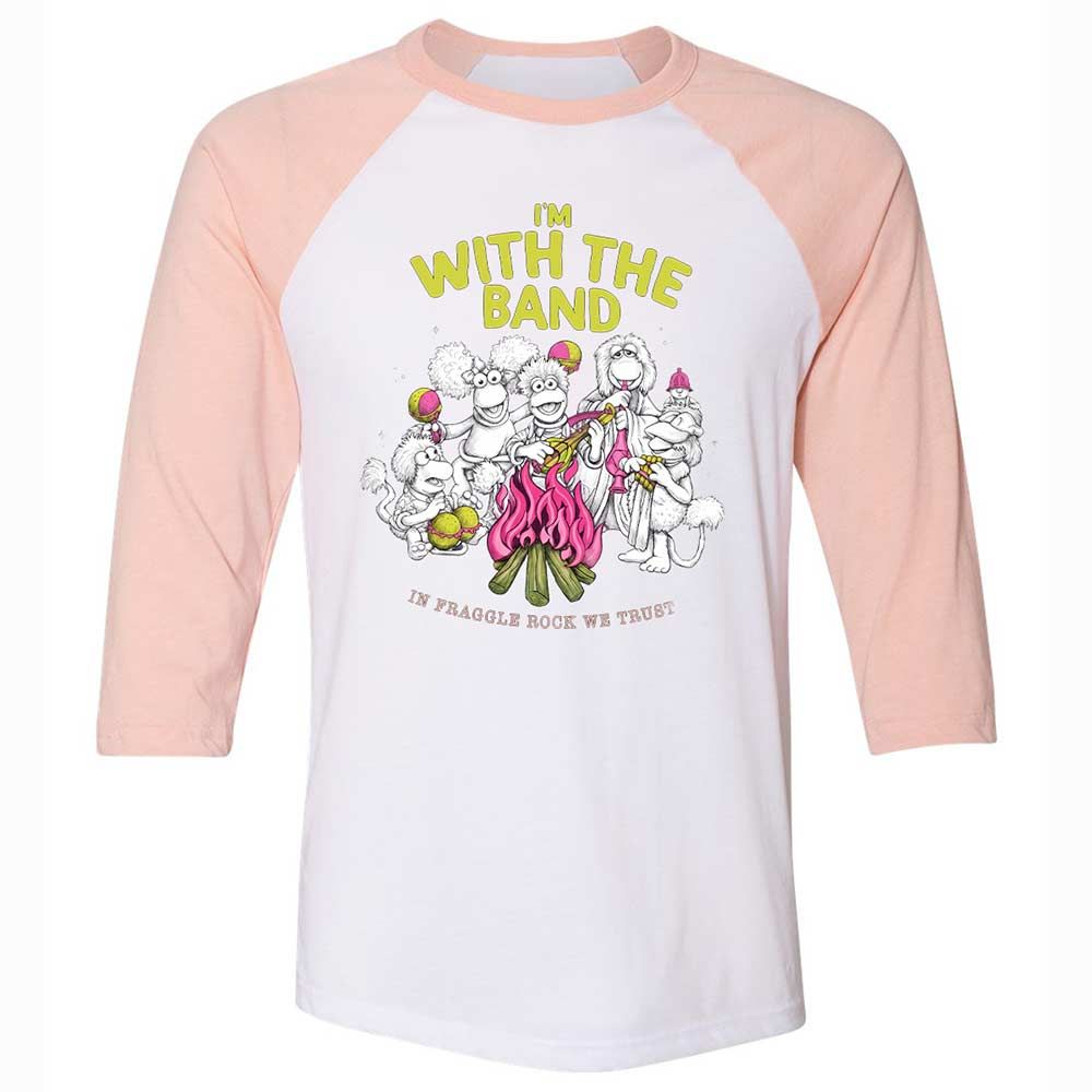 Unisex 3/4 Baseball Tee - ZYRFWWHU - White/Heather Peach - 5