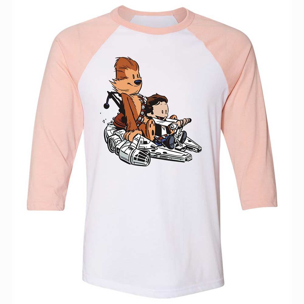 Han and Chewie - White/Heather Peach - 5