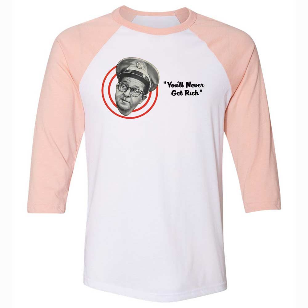 Unisex 3/4 Baseball Tee - 3MMGKA4D - White/Heather Peach - 5