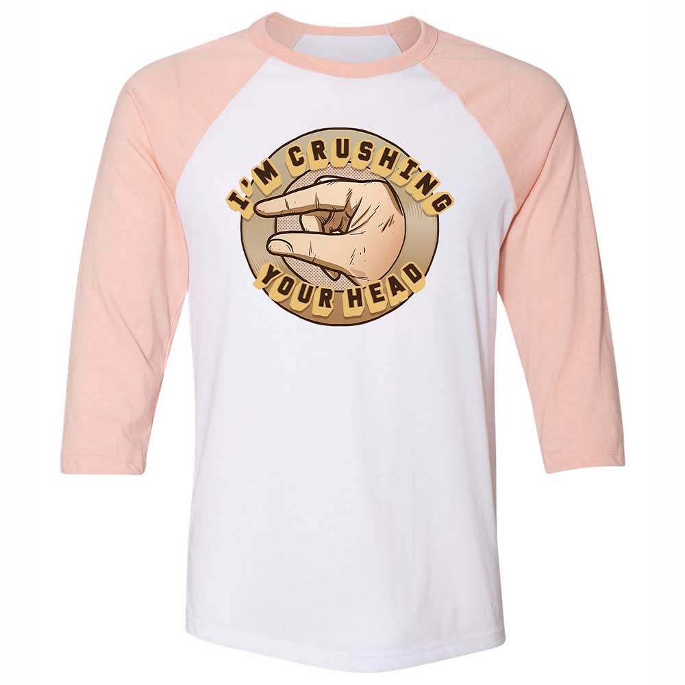 I'm Crushing Your Head - White/Heather Peach - 5
