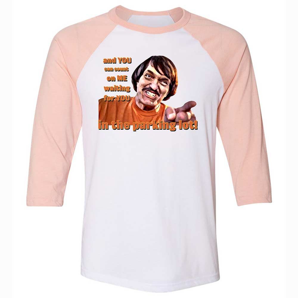 Unisex 3/4 Baseball Tee - FMMH6J4E - White/Heather Peach - 5