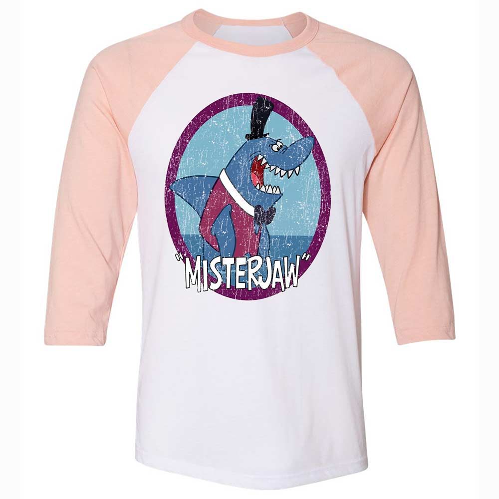 Unisex 3/4 Baseball Tee - SCRUTWT3 - White/Heather Peach - 5