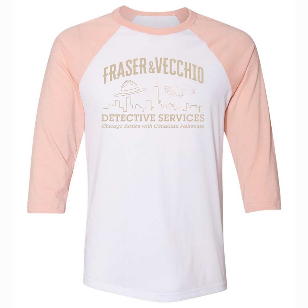 Unisex 3/4 Baseball Tee - LUMG52UP - White/Heather Peach - 5