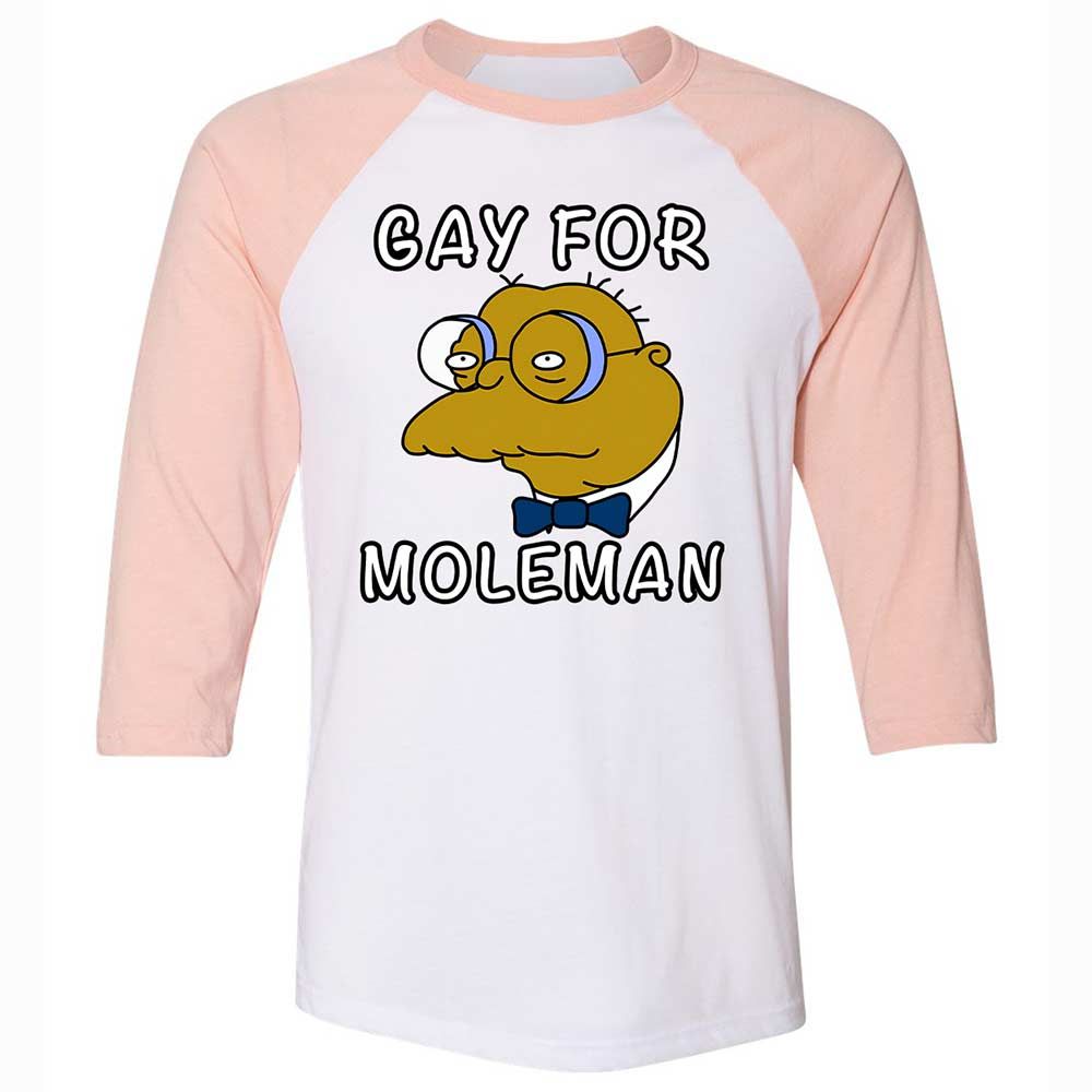 Gay for Moleman - White/Heather Peach - 5