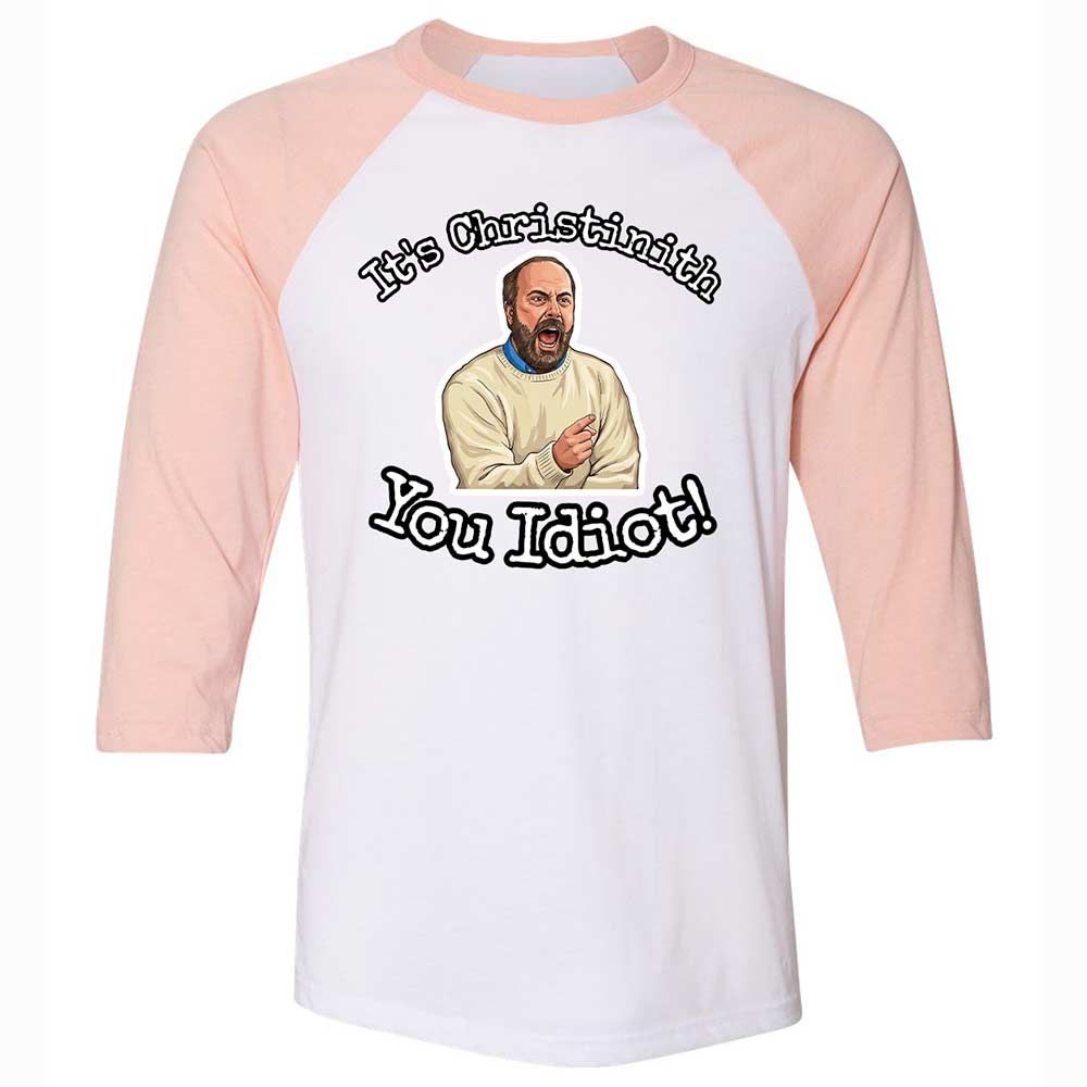 Unisex 3/4 Baseball Tee - 3BCMWN85 - White/Heather Peach - 5