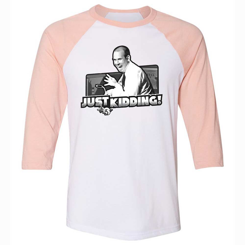Unisex 3/4 Baseball Tee - WBJSX8QG - White/Heather Peach - 5