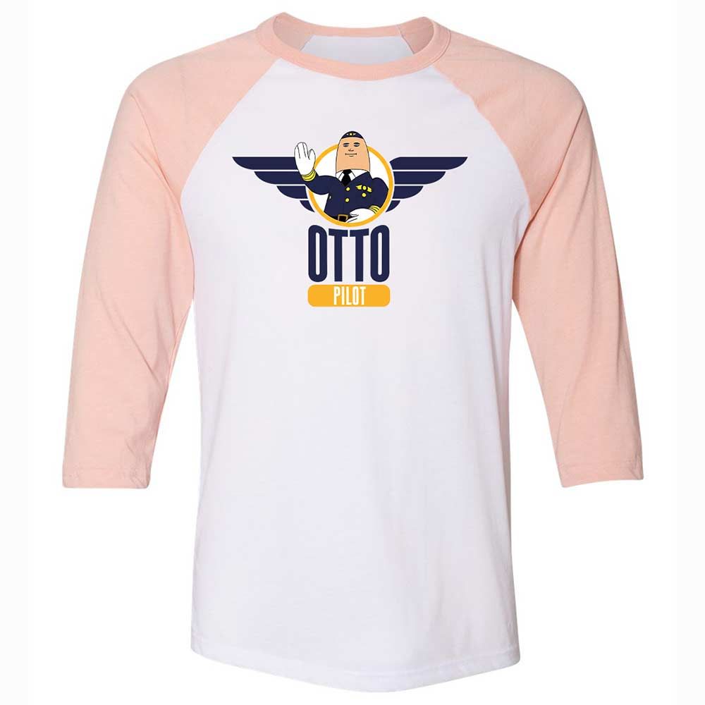 Unisex 3/4 Baseball Tee - NTTMNKKD - White/Heather Peach - 5