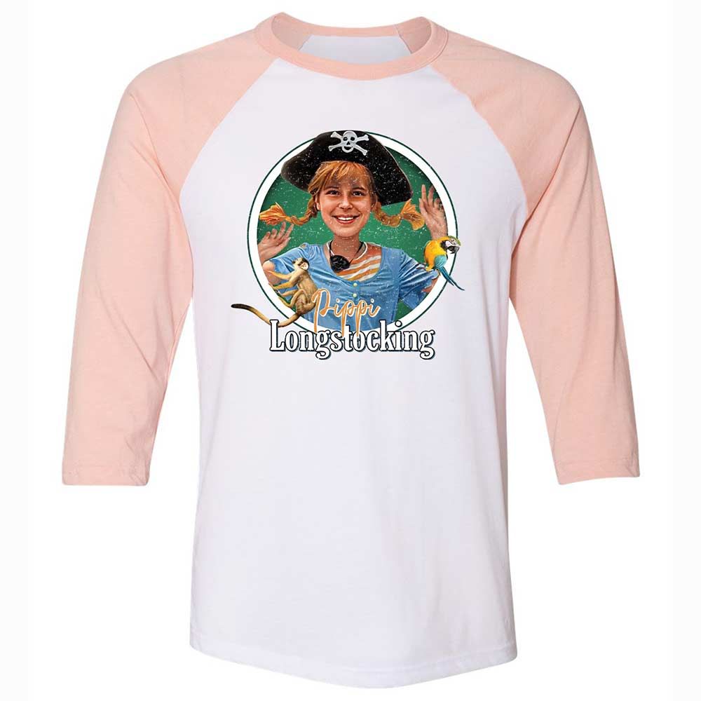 Unisex 3/4 Baseball Tee - 2JNL29P3 - White/Heather Peach - 5