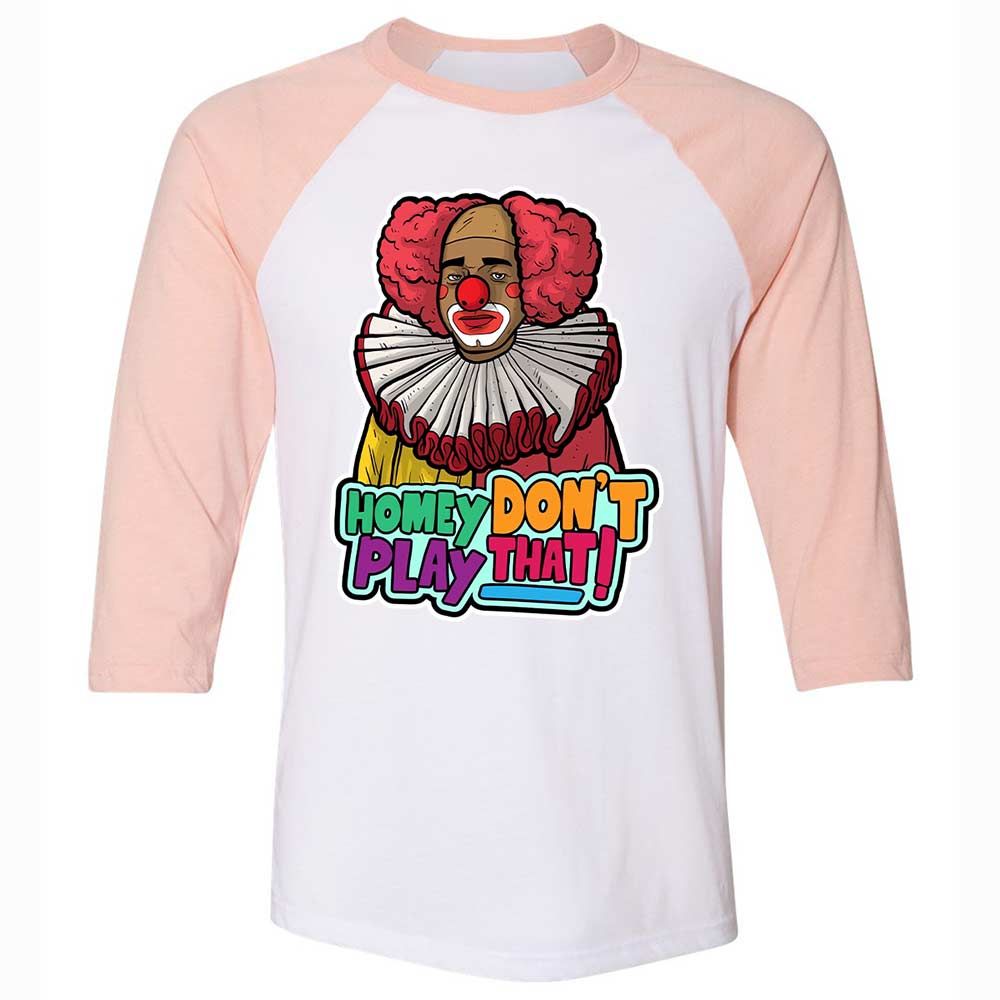 Homey Don't Play That - White/Heather Peach - 5