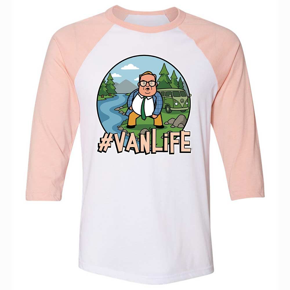 Vanlife living in a van down by the river - White/Heather Peach - 5