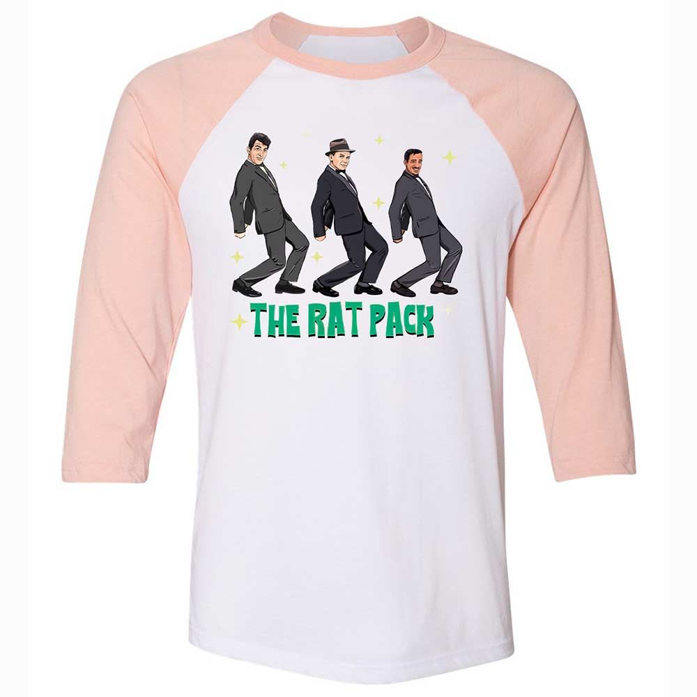 Unisex 3/4 Baseball Tee - 7QCJ13AR - White/Heather Peach - 5