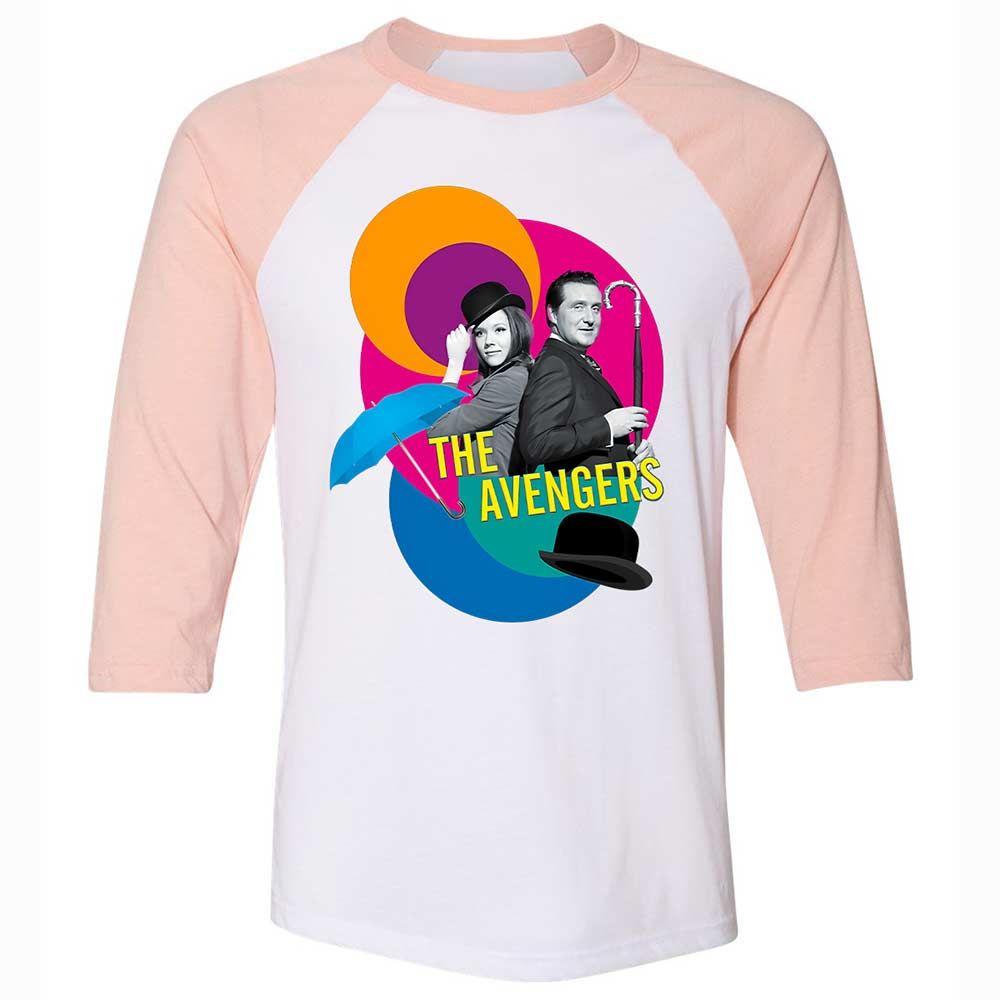 Unisex 3/4 Baseball Tee - B2VLQUL1 - White/Heather Peach - 5