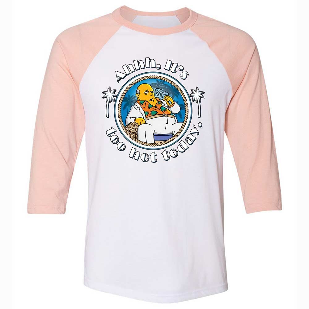 It's Too Hot Today - White/Heather Peach - 5