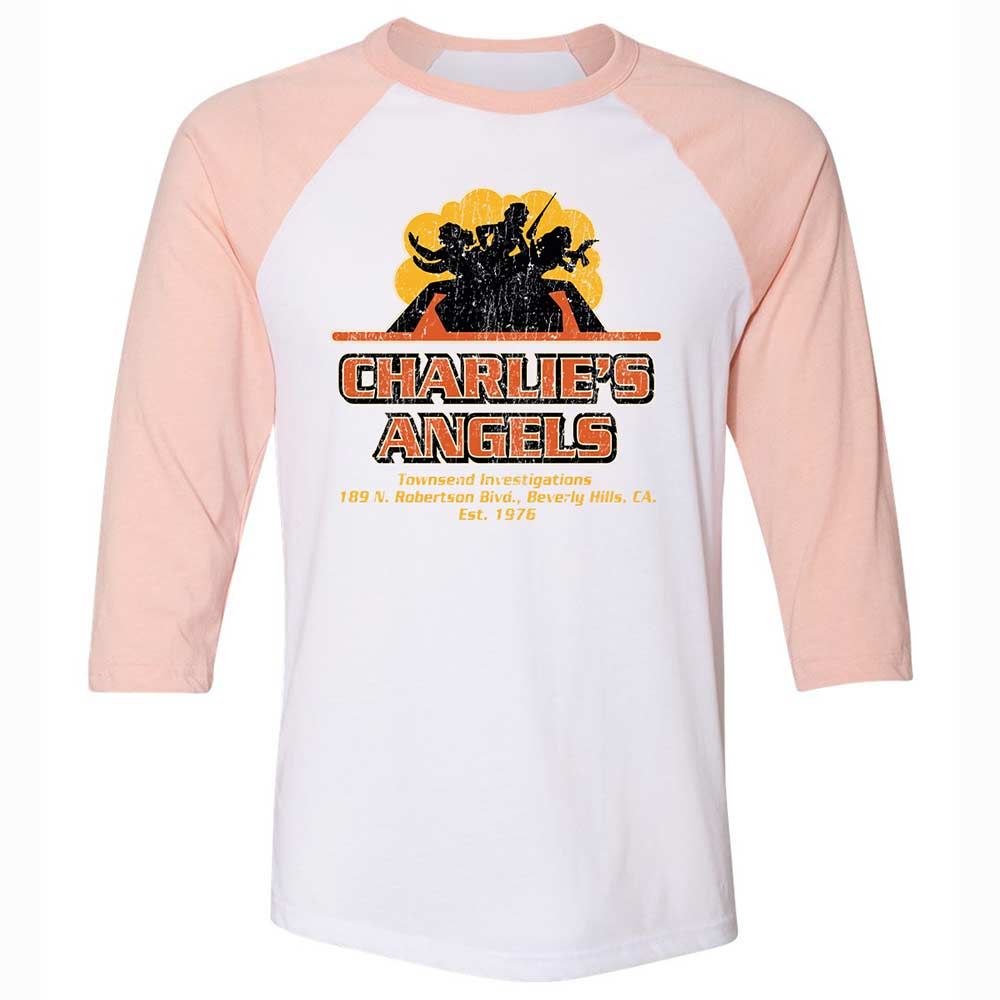 Unisex 3/4 Baseball Tee - WTRJTLEQ - White/Heather Peach - 5