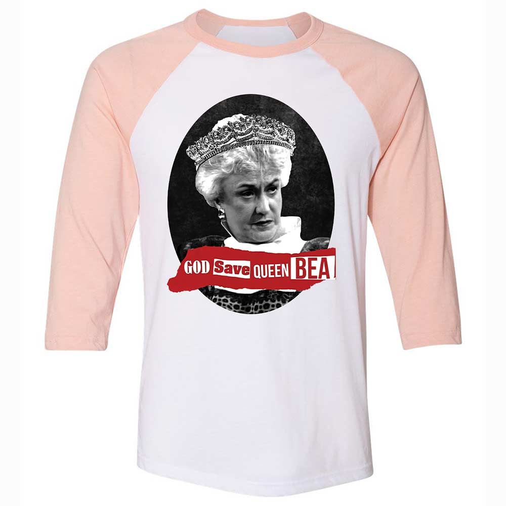 God Save Queen Bea - White/Heather Peach - 5