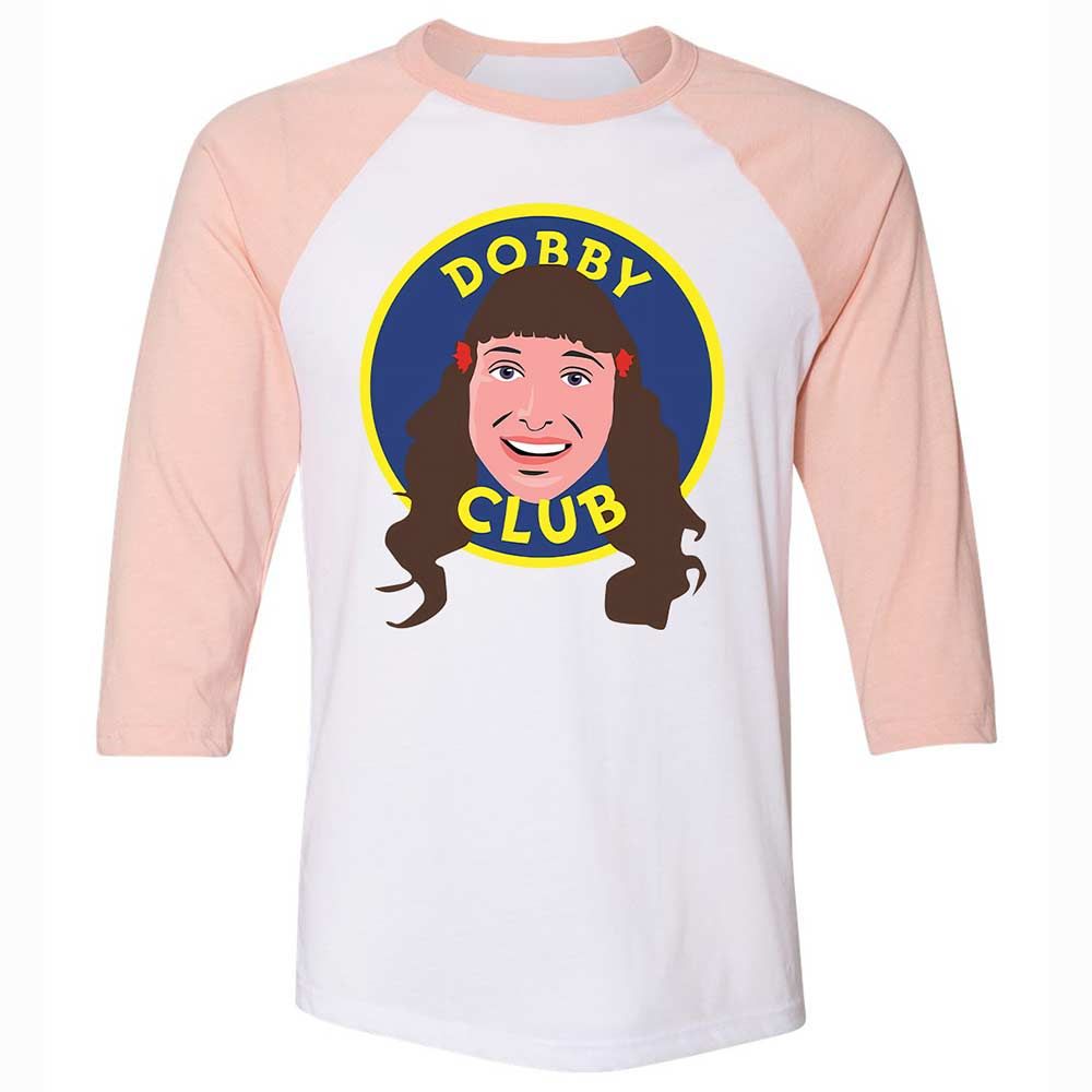 Unisex 3/4 Baseball Tee - D7WKA29V - White/Heather Peach - 5