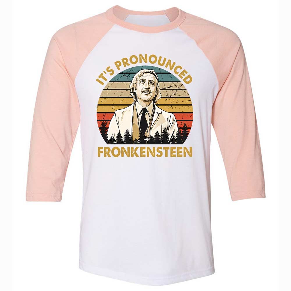 Unisex 3/4 Baseball Tee - NFWV65EB - White/Heather Peach - 5