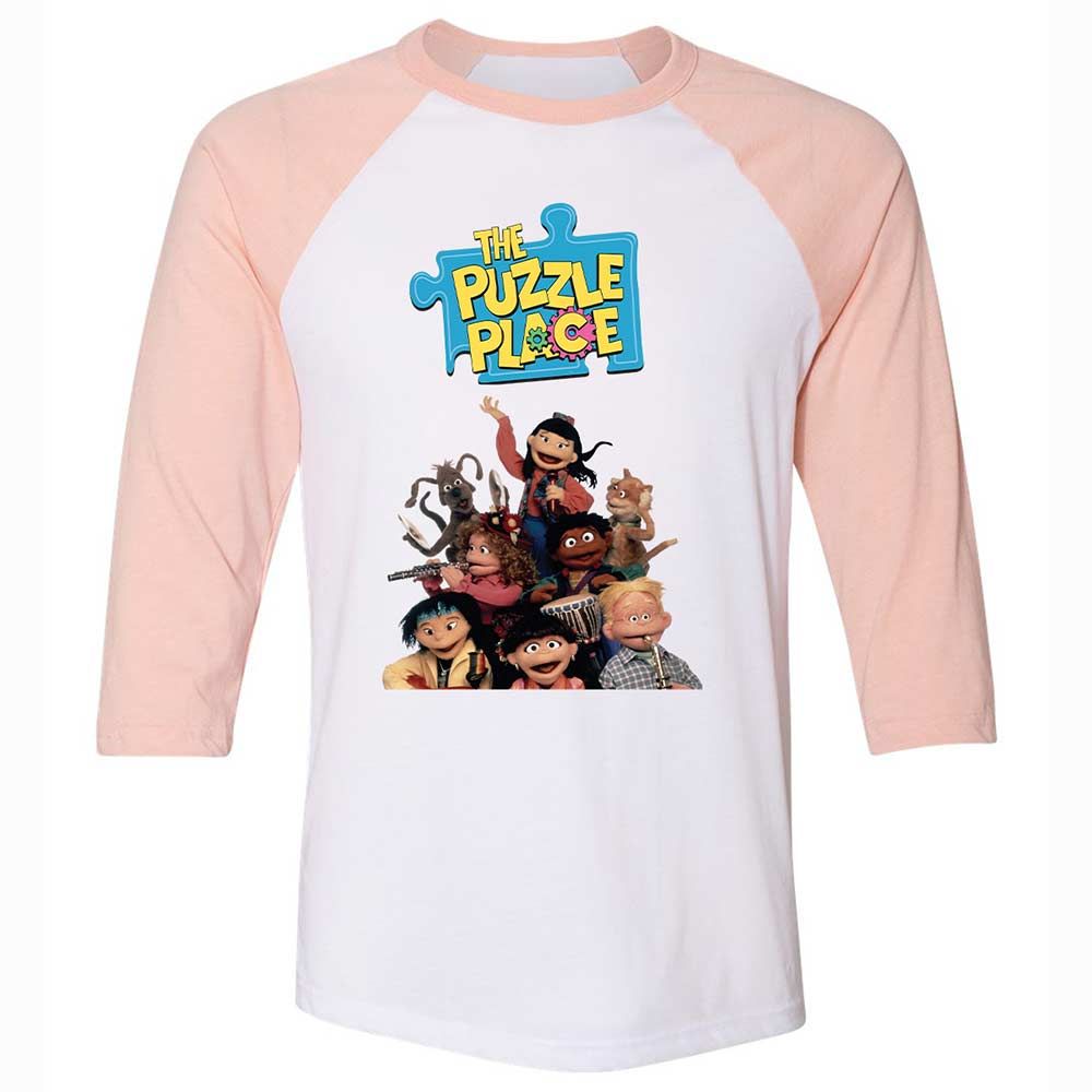 The Puzzle Place - White/Heather Peach - 5