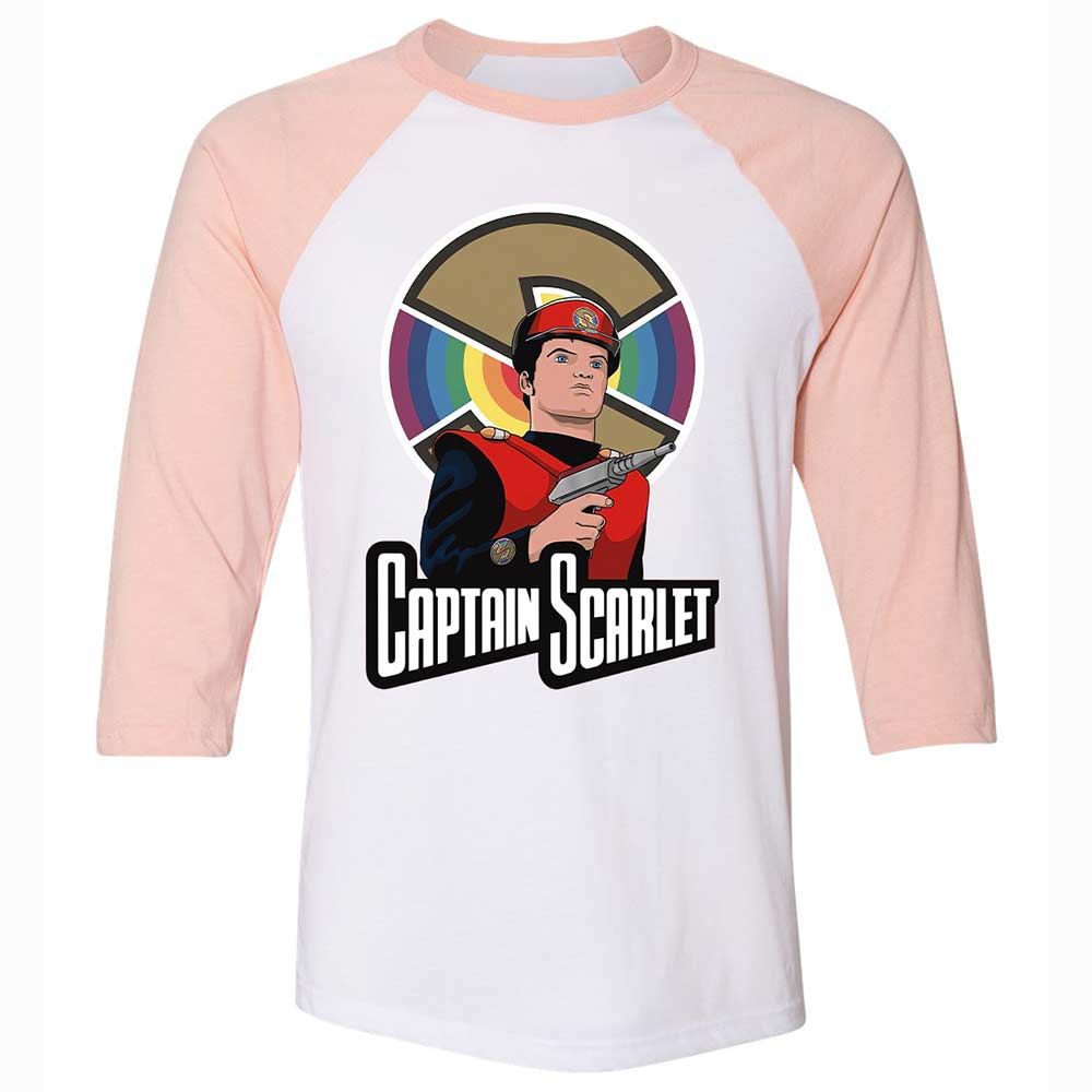 Unisex 3/4 Baseball Tee - GEY7LAFT - White/Heather Peach - 5