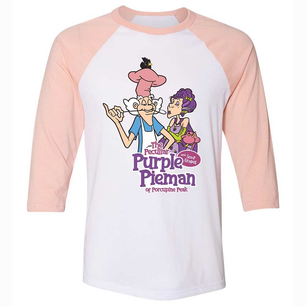 The Peculiar Purple Pie Man - White/Heather Peach - 5