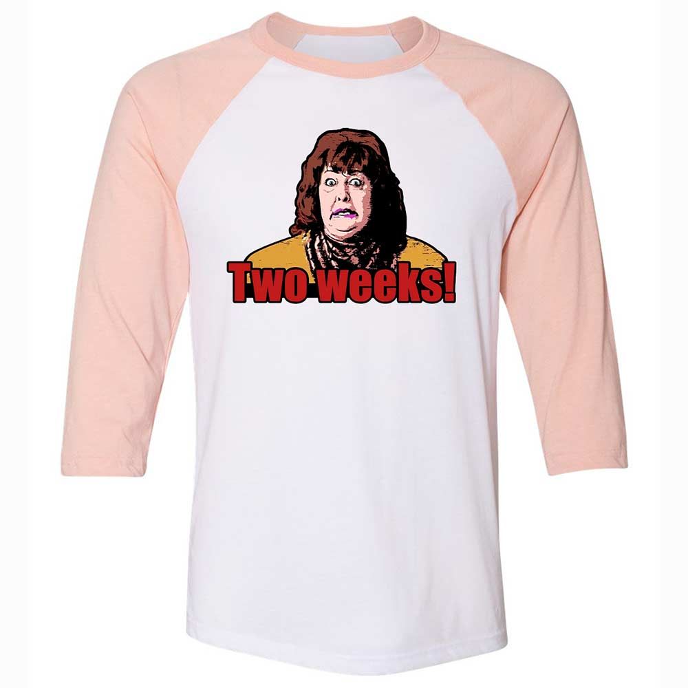 Unisex 3/4 Baseball Tee - R8YQBCCV - White/Heather Peach - 5