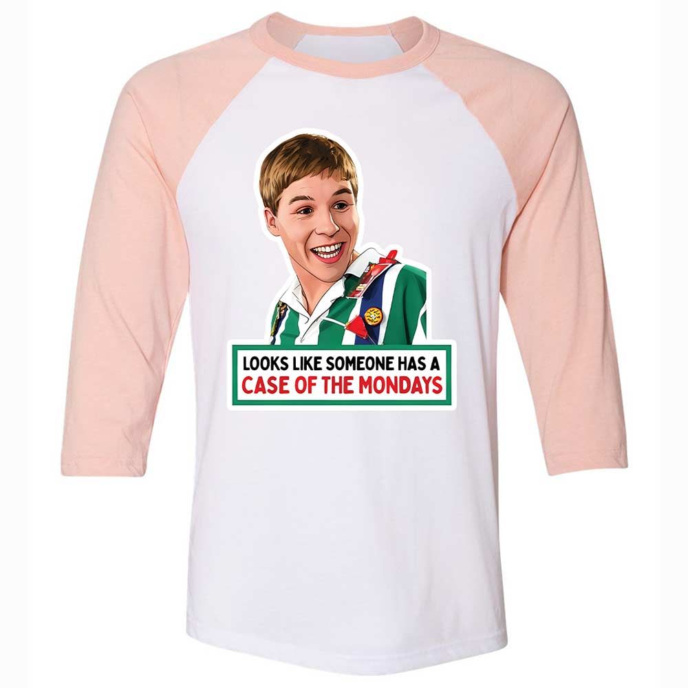 Unisex 3/4 Baseball Tee - BRG3Y9LG - White/Heather Peach - 5