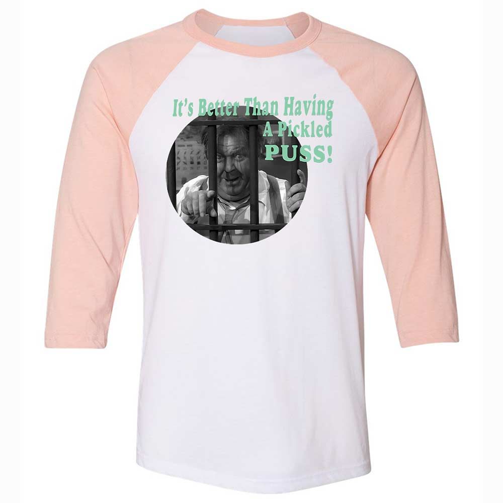 Unisex 3/4 Baseball Tee - ENBUQFSQ - White/Heather Peach - 5