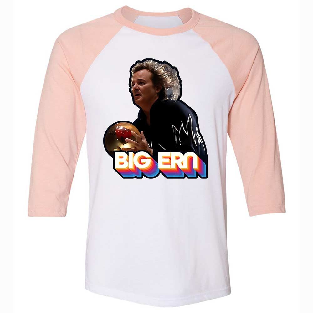 Unisex 3/4 Baseball Tee - 6E7AD22B - White/Heather Peach - 5