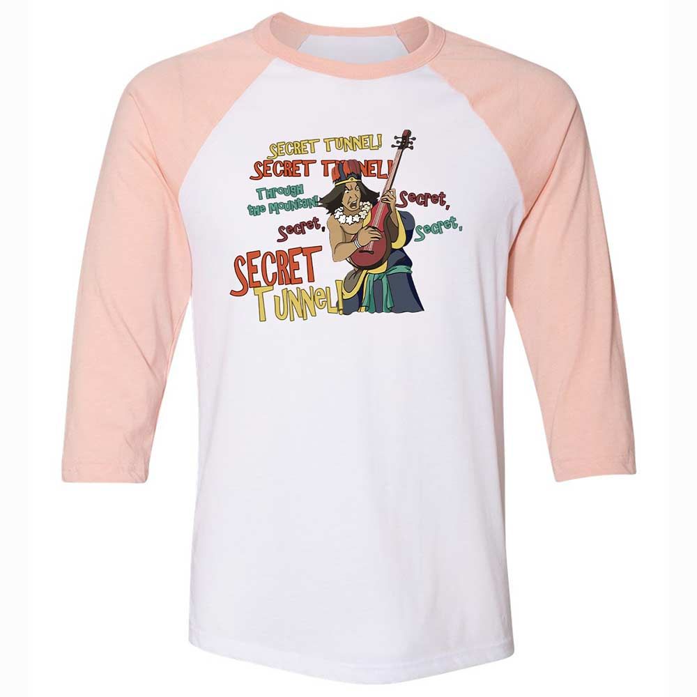 Unisex 3/4 Baseball Tee - 6M9RWTLA - White/Heather Peach - 5