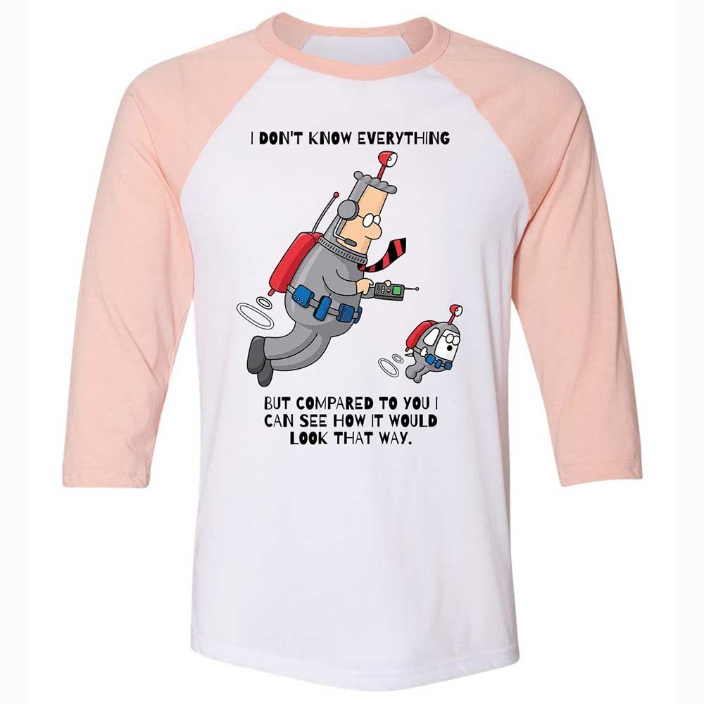 I don't know everything - White/Heather Peach - 5