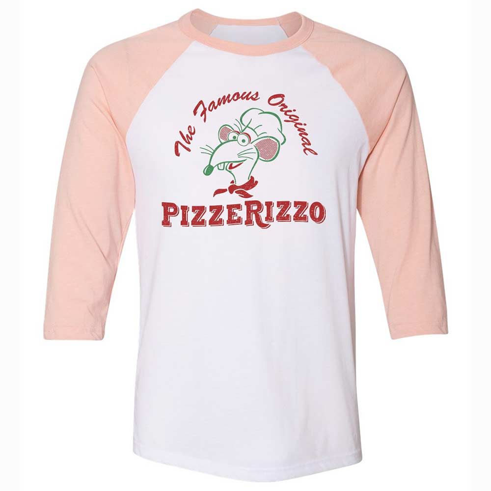 Unisex 3/4 Baseball Tee - LTVY6D3H - White/Heather Peach - 5