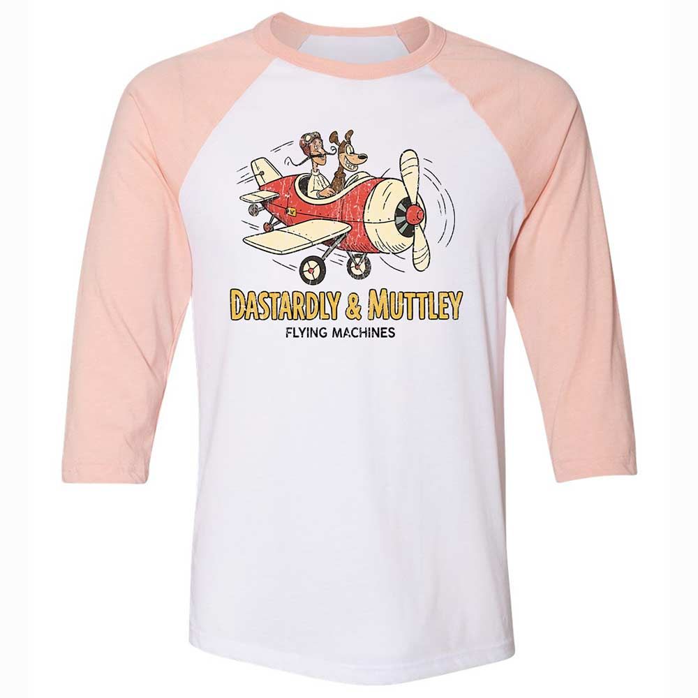 Unisex 3/4 Baseball Tee - NBMZSPXS - White/Heather Peach - 5