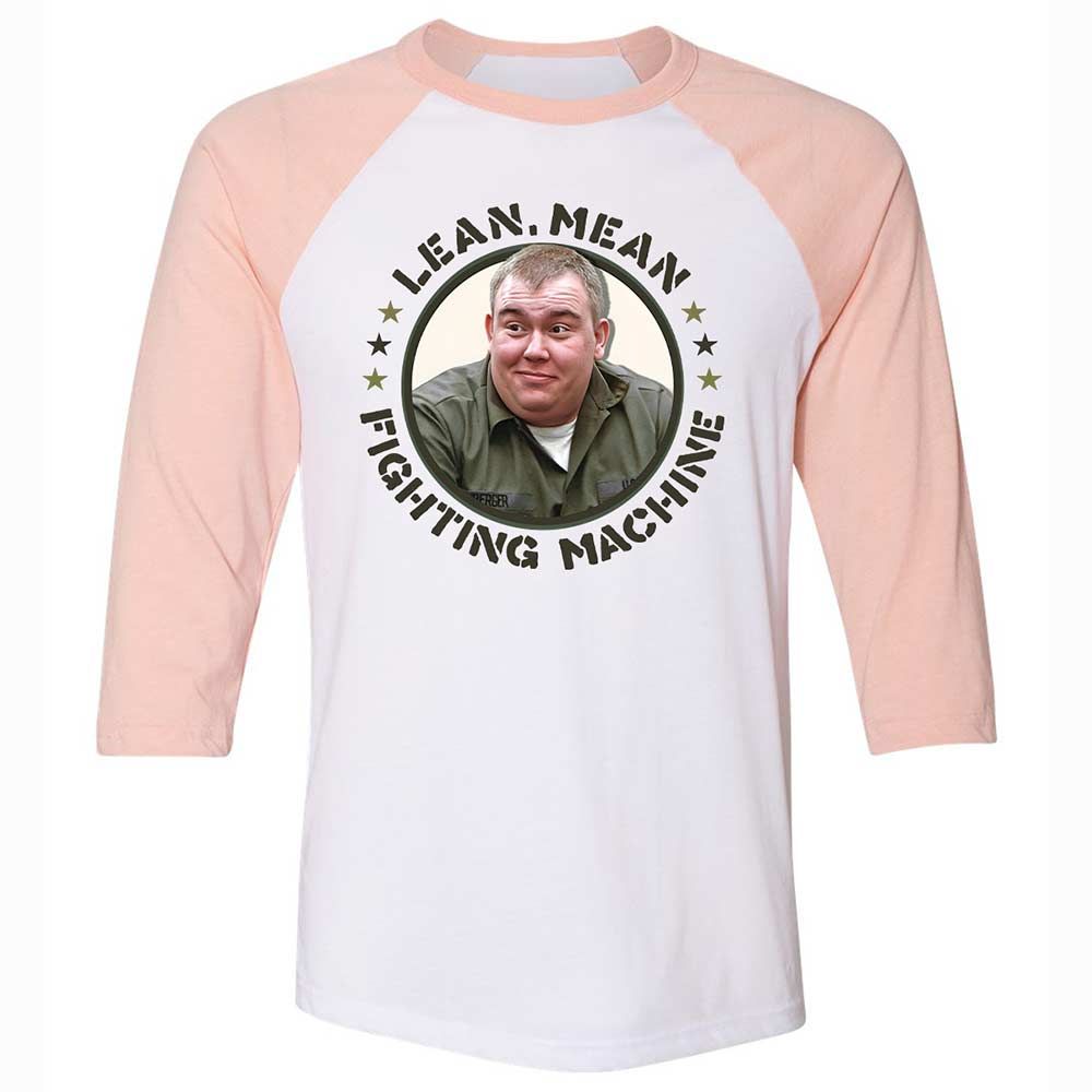 Unisex 3/4 Baseball Tee - DUVT8K4M - White/Heather Peach - 5